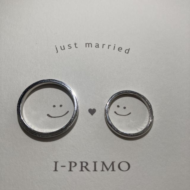 【アイプリモ(I-PRIMO)の口コミ】 デザインに一目惚れし購入。ペアのものではありませんでしたが、一生物と…