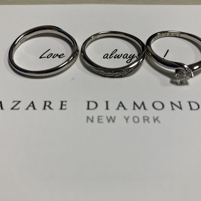 【ラザール ダイヤモンド(LAZARE DIAMOND)の口コミ】 結婚指輪をどこのブランドにするか悩んでいましたが、姉に聞いたブランド…
