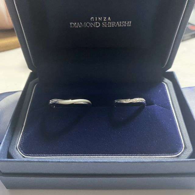 【銀座ダイヤモンドシライシの口コミ】 １番の決め手はデザインです。マット加工が一番気に入っている部分になっ…