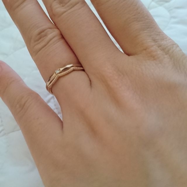 【SIENAROSE(シエナロゼ)の口コミ】 元々リングが好きなので、飽きずにずっと付けられるものを探していました…