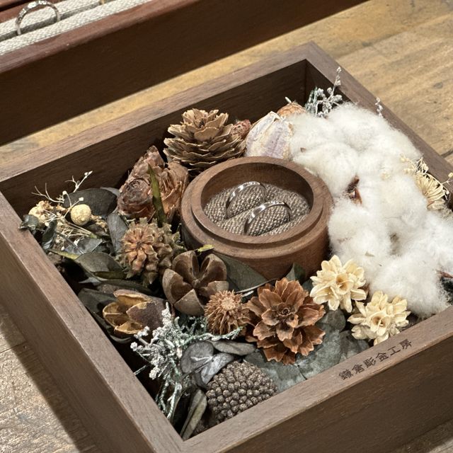 【鎌倉彫金工房の口コミ】 てづくりできもちのこもったものを作りたかったのでこちらの指輪を選びま…