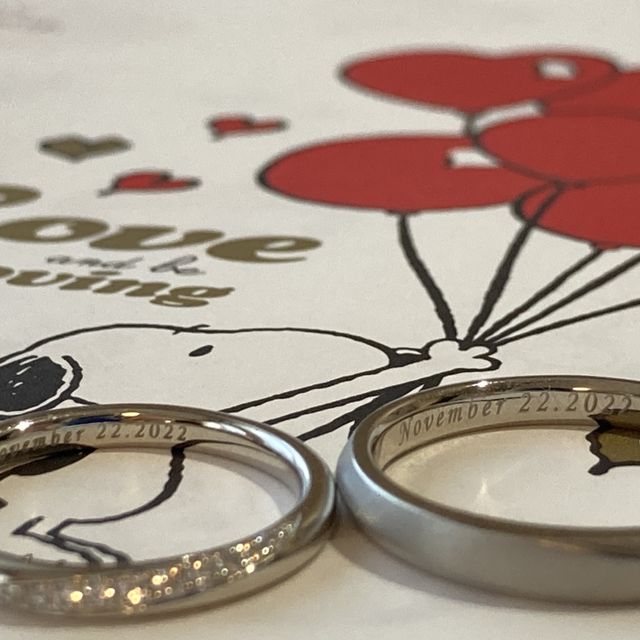 【アイプリモ(I-PRIMO)の口コミ】 ストレートの指輪に、斜めにデザインが入っている指輪を購入しました。デ…