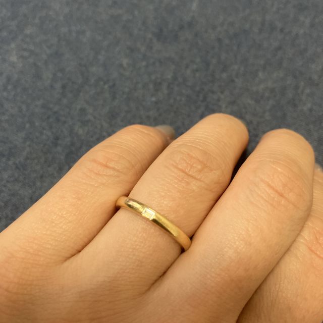 【ORECCHIO(オレッキオ)の口コミ】 決めてはシンプルな所と、オレッキオさんならではのはエメラルドカットの…