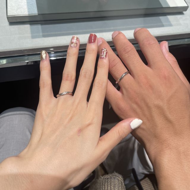 【アイプリモ(I-PRIMO)の口コミ】 2人で統一感のある指輪が欲しかったので、同じデザインで気に入ったものに…