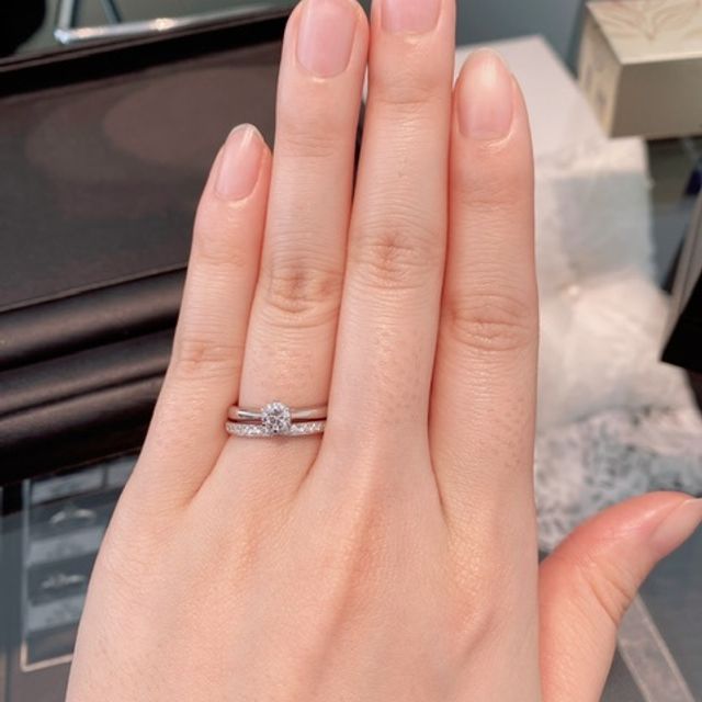 【エクセルコダイヤモンド(EXELCO DIAMOND)の口コミ】 ①エタニティリング
　せっかく買うなら「付けてるだけで気分が上がる指輪…