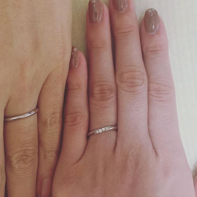 【銀座ダイヤモンドシライシの口コミ】 指が細く見える気がしたのと、ダイヤモンドの数もほど良い感じだったので…