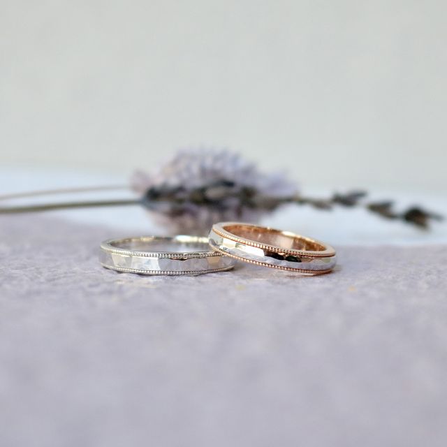 【鶴(mikoto)の口コミ】 指輪はどれもシンプルなのに、細かいデザインが施されていて、こだわって…