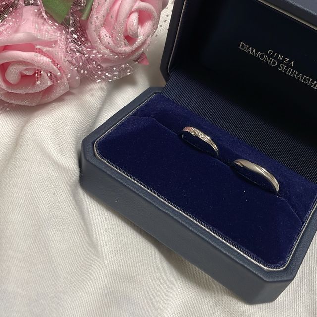 【銀座ダイヤモンドシライシの口コミ】 最初にはめた時のダイヤモンドの輝きがとても感動した。自分の指にフィッ…