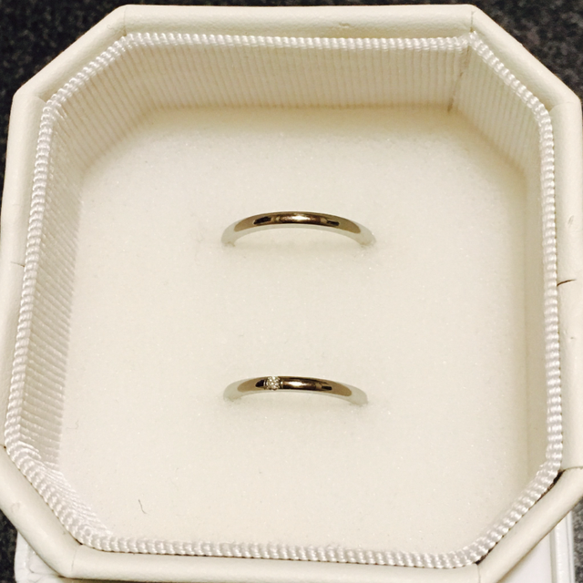 【4℃ BRIDAL(ヨンドシーブライダル)の口コミ】 婚約指輪に続き結婚指輪も4℃さんで購入しました♪婚約指輪のLady'sは…