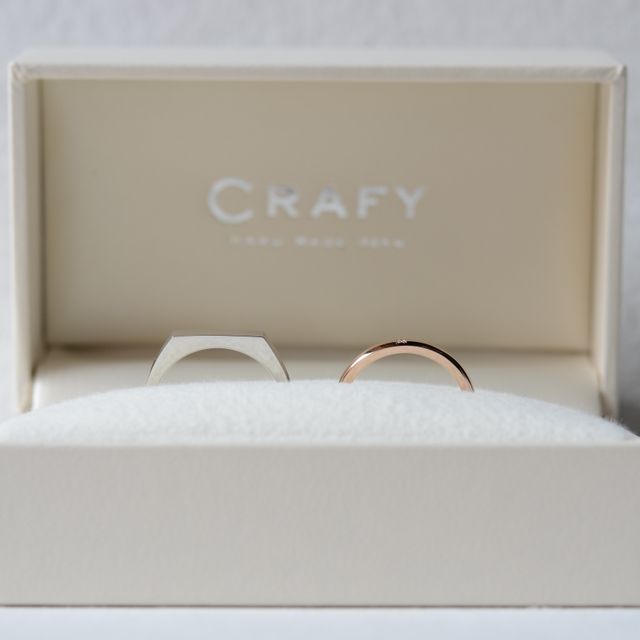 【CRAFY(クラフィ)の口コミ】 結婚指輪は手作りしたいと前々から決めていました。シンプルなもので、二…