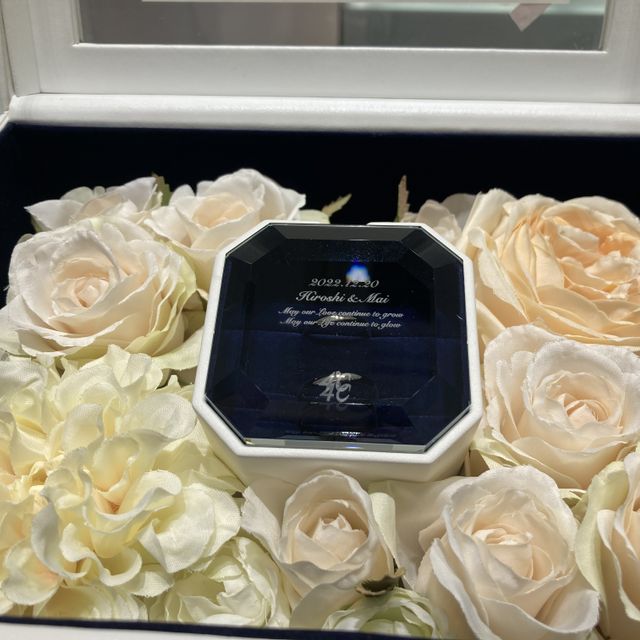 【4℃ BRIDAL(ヨンドシーブライダル)の口コミ】 元々4℃のデザインが好きで、結婚指輪を購入するならここと決めていました…