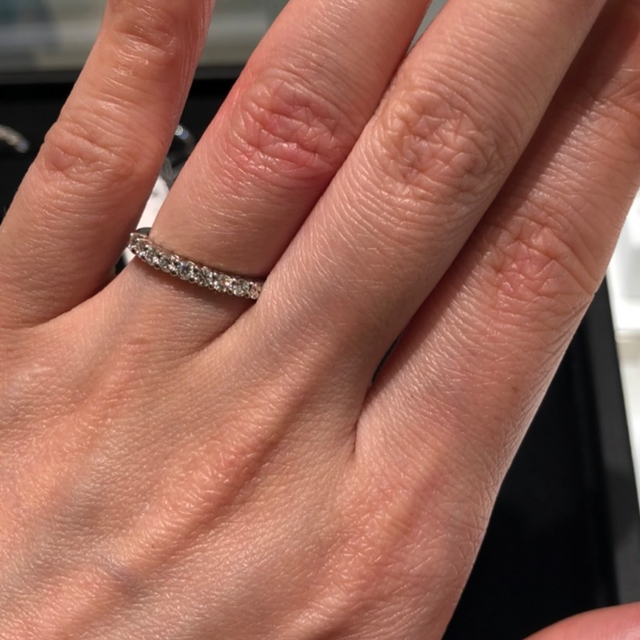 【ティファニー(Tiffany & Co.)の口コミ】 ダイヤのきらめきがダントツにきれいだったのが決め手です！いつもみるも…