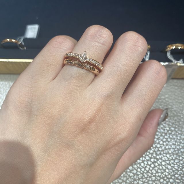 【ショーメ(CHAUMET)の口コミ】 王道のソリテールのデザインは将来あまり使えないのではないかと若干抵抗…