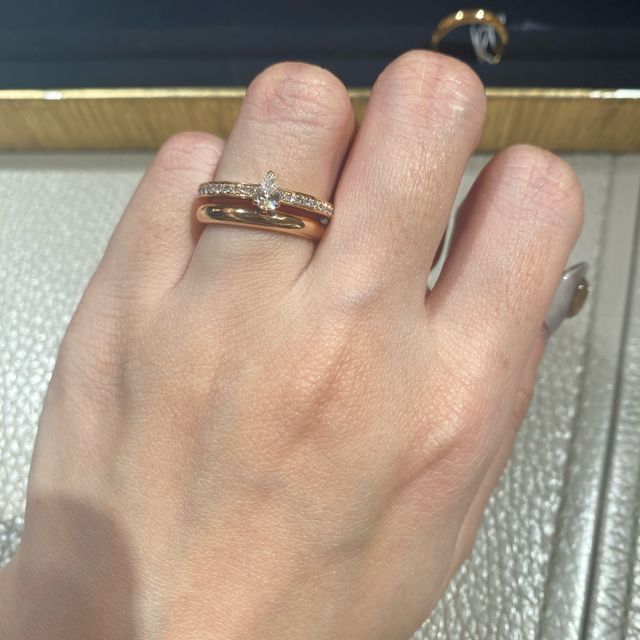 【ショーメ(CHAUMET)の口コミ】 王道のソリテールのデザインは将来あまり使えないのではないかと若干抵抗…