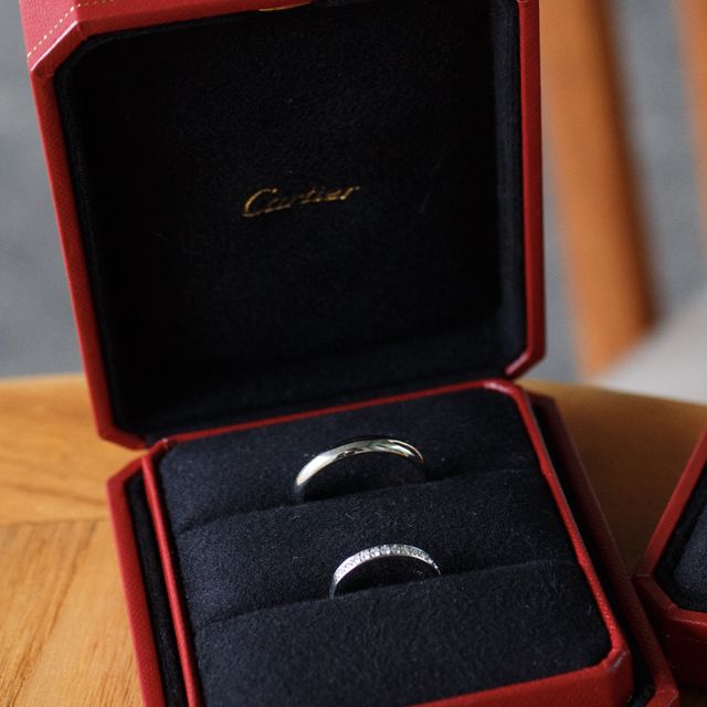 【カルティエ(Cartier)の口コミ】 元々婚約指輪と結婚指輪はカルティエに憧れがありました。他ブランドも見…