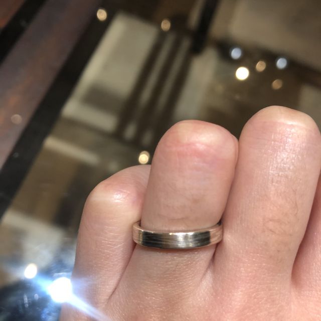 【杢目金屋(もくめがねや)の口コミ】 木目柄の指輪はこちらにしかないデザインで、世界に1つだけの指輪を作れる…
