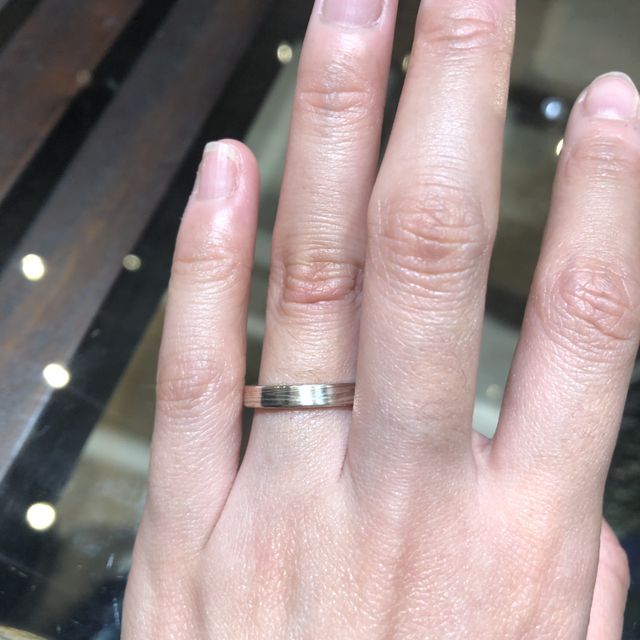 【杢目金屋(もくめがねや)の口コミ】 木目柄の指輪はこちらにしかないデザインで、世界に1つだけの指輪を作れる…