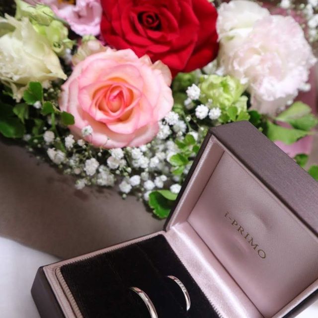 【アイプリモ(I-PRIMO)の口コミ】 二人の意見でシンプルで長くつけられるものがいいと一致していたためダイ…