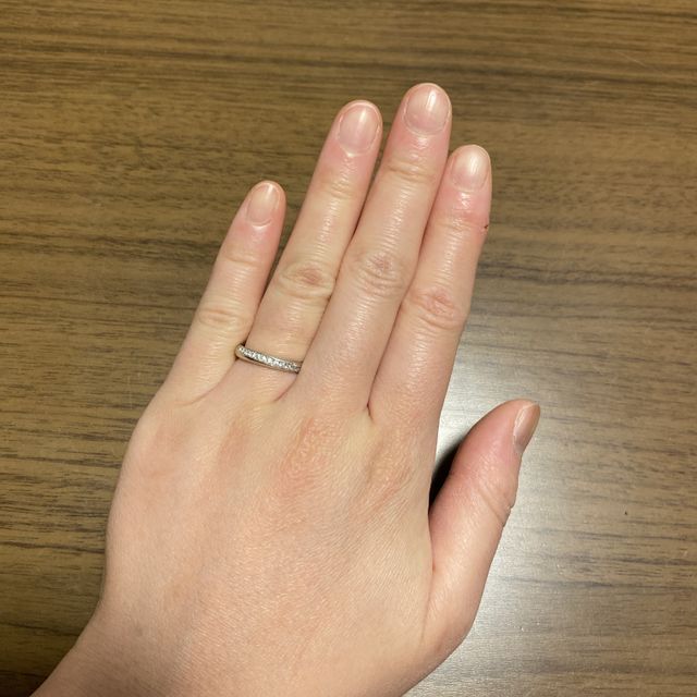 【銀座ダイヤモンドシライシの口コミ】 最初はシンプルなものがいいなと思っていたけど、旦那さんが一生に一度の…