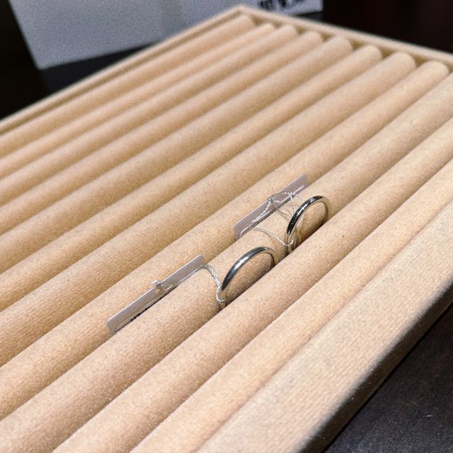 【TRECENTI(トレセンテ)の口コミ】 トゥルーハートは一つ石が入ったシンプルなデザインで、一粒ダイヤの婚約…