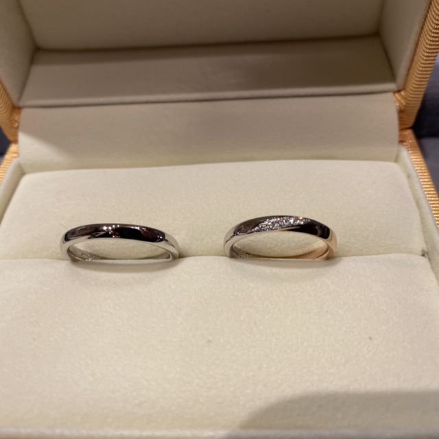 【ケイウノ ブライダル(K.UNO BRIDAL)の口コミ】 指輪は何店舗か見に行きましたが、ケイウノさんの指輪が1番デザインがいい…