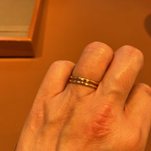 【エルメス(HERMES)の口コミ】 アリアンヌは2連になっているように見える個性的なデザインでカジュアルに…