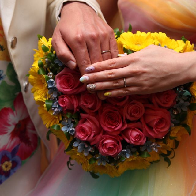 【4℃ BRIDAL(ヨンドシーブライダル)の口コミ】 男性の指輪と女性の指輪で少しデザイン違いな所が気に入って購入しました…