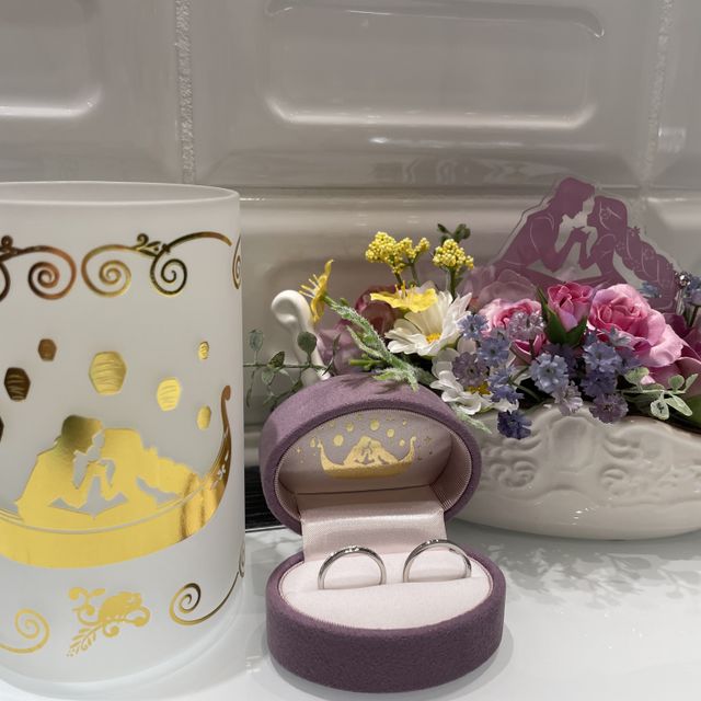 【Disney PRINCESS Rapunzel(ディズニープリンセスラプンツェル)の口コミ】 具体的なイメージはなく来店しましたが、色々な指輪を見て試着させてもら…