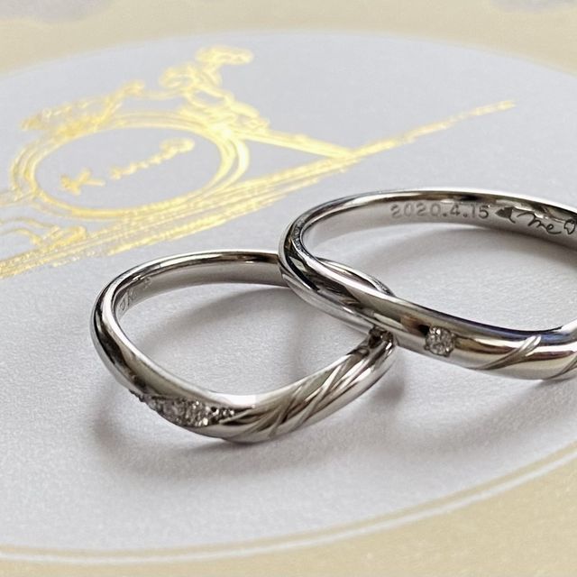 【ケイウノ ブライダル(K.UNO BRIDAL)の口コミ】 何年何十年とつける指輪だからこそ私たちらしさと付け心地が決め手となり…