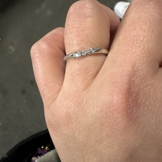 【銀座ダイヤモンドシライシの口コミ】 自分が思い描いてた指輪を見つけました。婚約指輪がなかったので、結婚指…