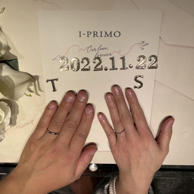 【アイプリモ(I-PRIMO)の口コミ】 デザインが良かったです。
指の形などから、似合う指輪を紹介してもらって…