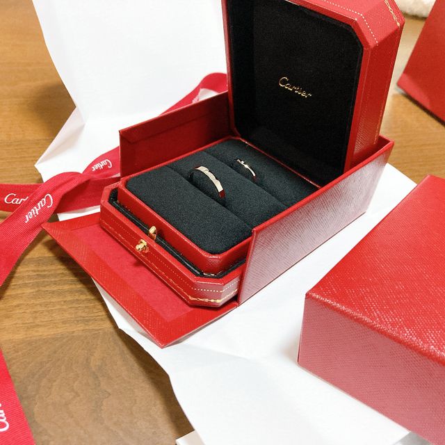 【カルティエ(Cartier)の口コミ】 夫が結婚指輪はカルティエにしよう！という強いこだわりを持っており、わ…