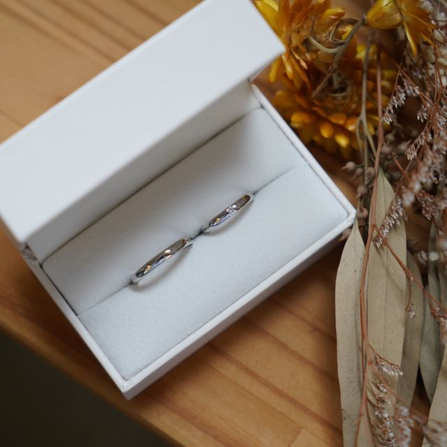 【THREE TREES(スリーツリーズ)の口コミ】 思い出を作りたいと思い、手作りできる結婚指輪を探していました。Instagr…