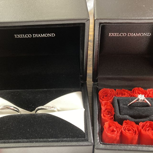 【エクセルコダイヤモンド(EXELCO DIAMOND)の口コミ】 自分の好むデザイン、価格を踏まえて、様々なリングの試着した上で、指に…