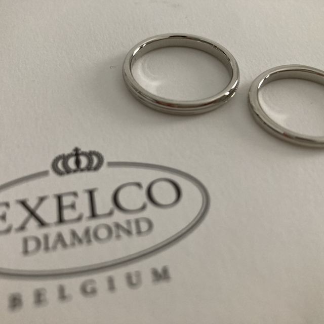 【エクセルコダイヤモンド(EXELCO DIAMOND)の口コミ】 花嫁希望のシンプルかつダイヤの存在感のあるデザインが決め手となりまし…