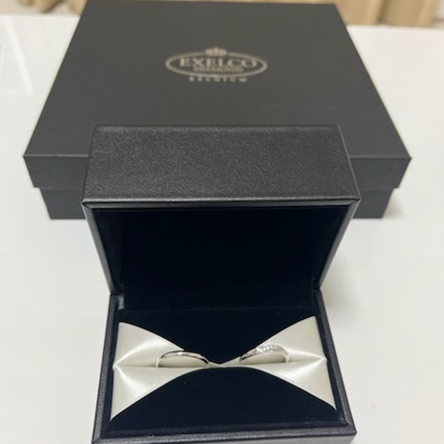 【エクセルコダイヤモンド(EXELCO DIAMOND)の口コミ】 一目惚れになります！ウェーブタイプの指輪で探しており、いくつか試しま…