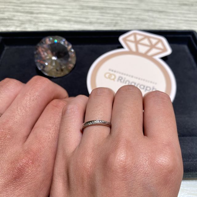 【TRECENTI(トレセンテ)の口コミ】 ダイアモンドにこだわりがあるだけあって小さいカラット数でも光り輝いて…