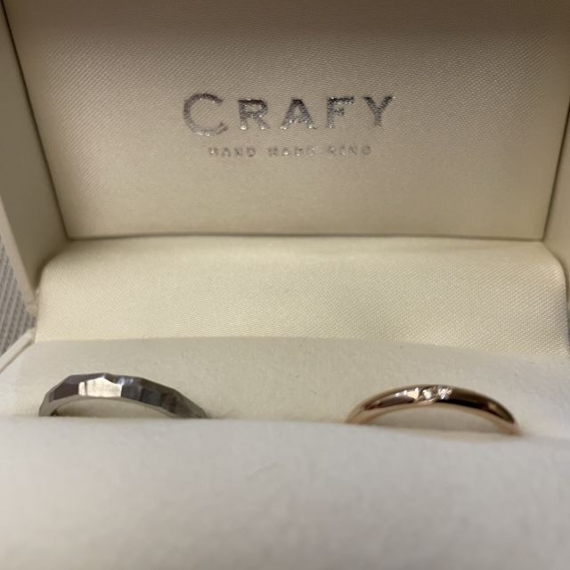 【CRAFY(クラフィ)の口コミ】 手作りで好きなデザインにでき、指輪の素材からダイヤモンド等の石の種類…