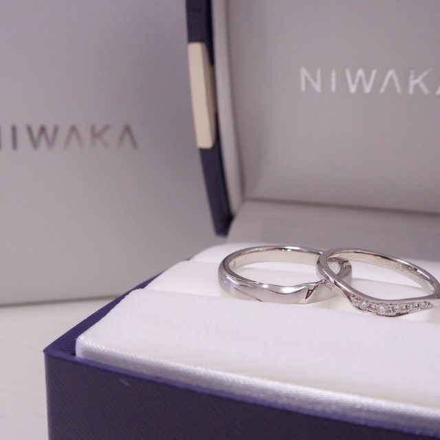 【俄(にわか)の口コミ】 婚約指輪を俄で購入したので、結婚指輪も同ブランドで選ぼうと思いました…