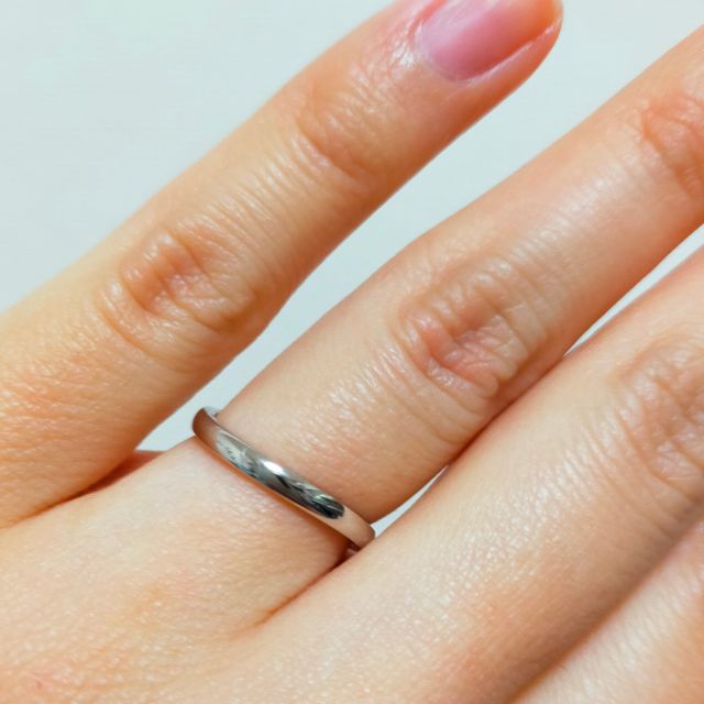 【銀座ダイヤモンドシライシの口コミ】 デザインと価格。今後ずっと身につけることを考えてなるべくシンプルなも…