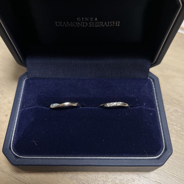 【銀座ダイヤモンドシライシの口コミ】 指輪のダイヤが大きく普段使いの中でとてもゴージャスで華やかだと思い決…