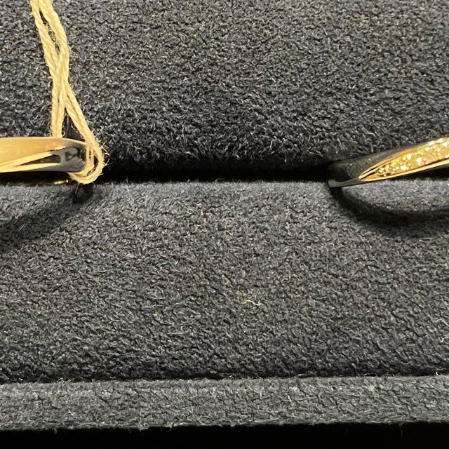 【4℃ BRIDAL(ヨンドシーブライダル)の口コミ】 アクアリリーのプラチナで、ハート＆キューピットの５石のダイアモンドが…