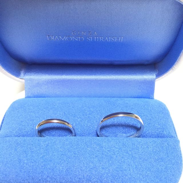 【銀座ダイヤモンドシライシの口コミ】 最初はダイヤのついた指輪を探していろんなお店に行きたくさん指輪を見て…