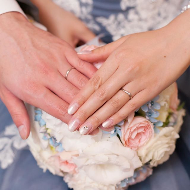 【バーニーズニューヨーク(BARNEYS NEW YORK)の口コミ】 結婚指輪は、長く愛用できるようにシンプルに、だけどちょっとデザインの…