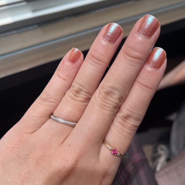 【アイプリモ(I-PRIMO)の口コミ】 ファッションリング感覚でつけれるピンクゴールドの指輪を探していて、1番…