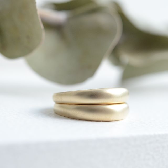 【CRAFY(クラフィ)の口コミ】 たくさんのサンプルの中から一目惚れした前が太くぷっくりしたデザイン
後…