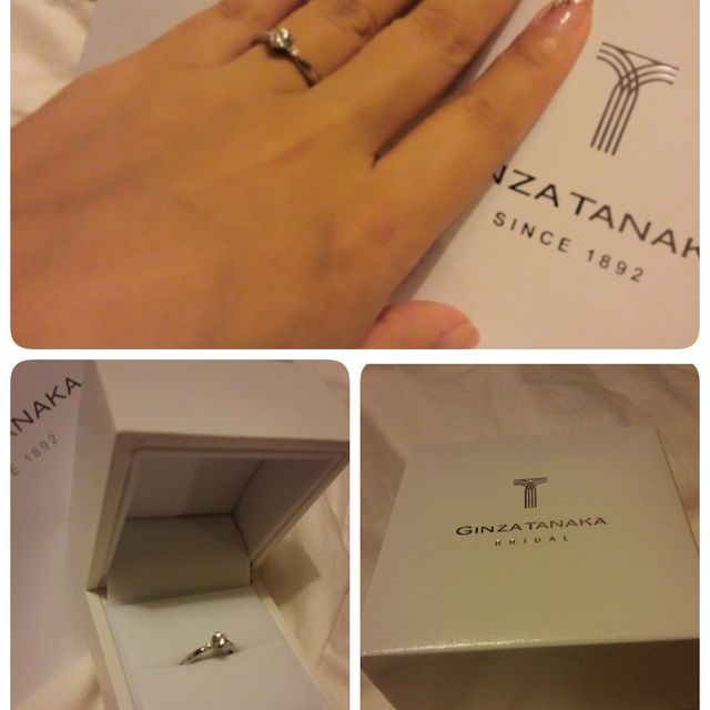 【ギンザタナカブライダル(GINZA TANAKA BRIDAL)の口コミ】 オーソドックスなかたちの指輪を探していたので迷いましたが、TANAKAさん…