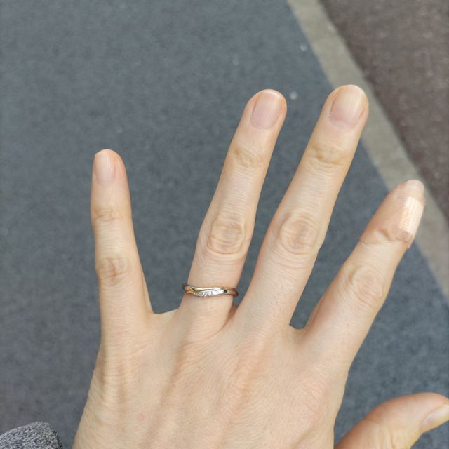 【ケイウノ ブライダル(K.UNO BRIDAL)の口コミ】 ２人一緒に見に来れる時間が限られていたので、ネットで下調べして指輪を…