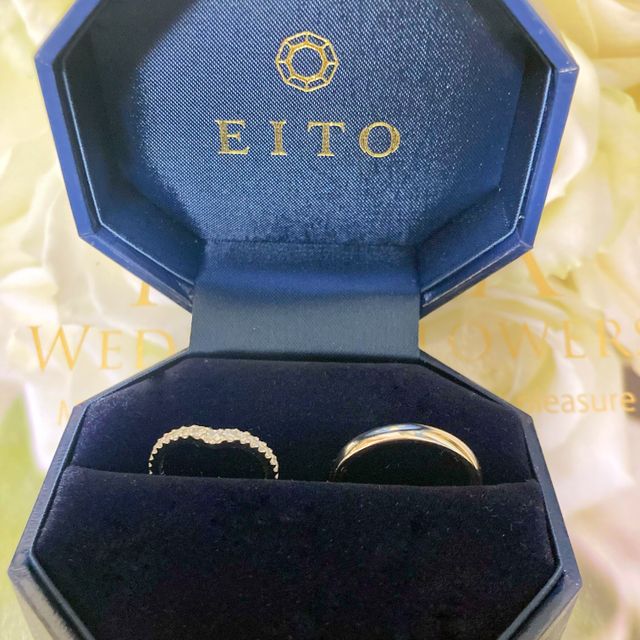 【EITO(エイト)の口コミ】 婚約指輪との重ね付けをしたときに、しっくりくるものを探していました。…
