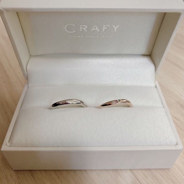 【CRAFY(クラフィ)の口コミ】 自分たちで結婚指輪を作るのがすごく素敵だと思い今回制作しました。また…